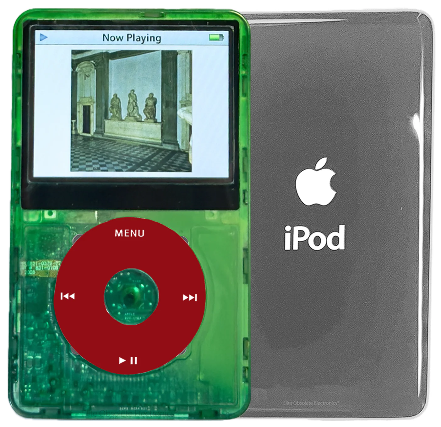 New Apple iPod Video Classic 5th & 5.5 Enhanced Atomic Green Dream / Red / Atomic Clover (Silver)