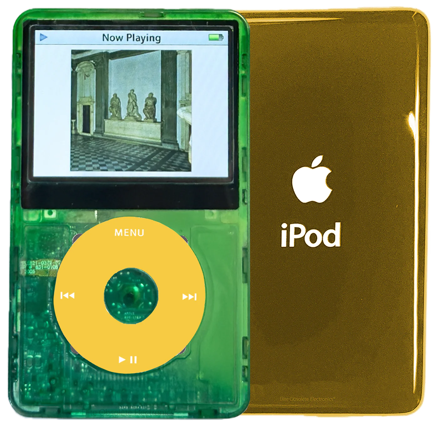 New Apple iPod Video Classic 5th & 5.5 Enhanced Atomic Green Dream / Yellow / Atomic Clover (Gold)