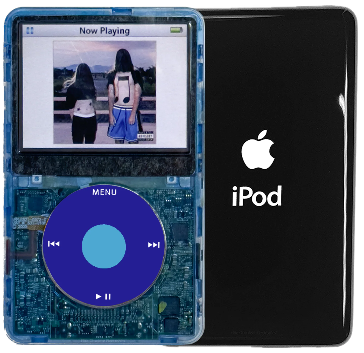 New Apple iPod Video Classic 5th & 5.5 Enhanced Atomic Ice / Blue / Light Blue (Black)