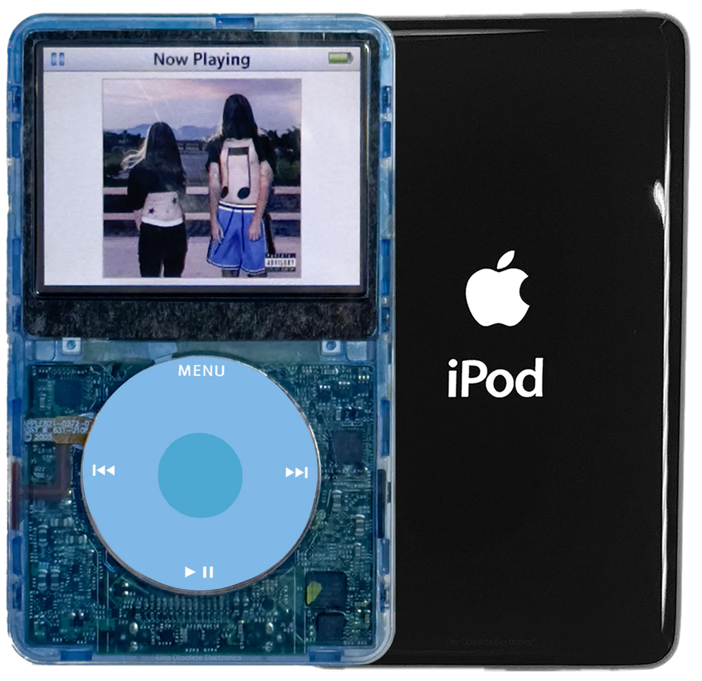 New Apple iPod Video Classic 5th & 5.5 Enhanced Atomic Ice / Light Blue / Light Blue (Black)