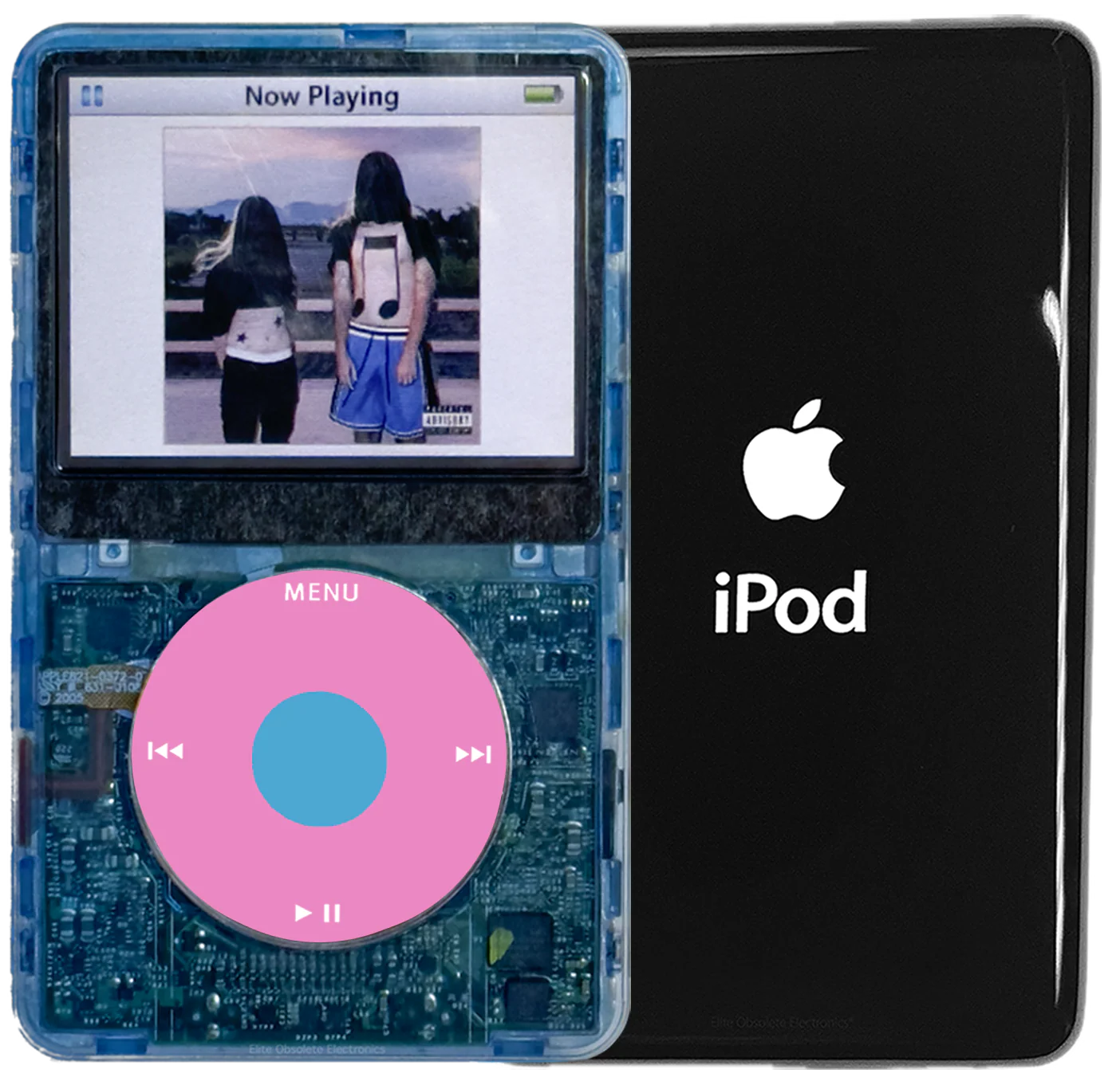 New Apple iPod Video Classic 5th & 5.5 Enhanced Atomic Ice / Light Pink / Light Blue (Black)