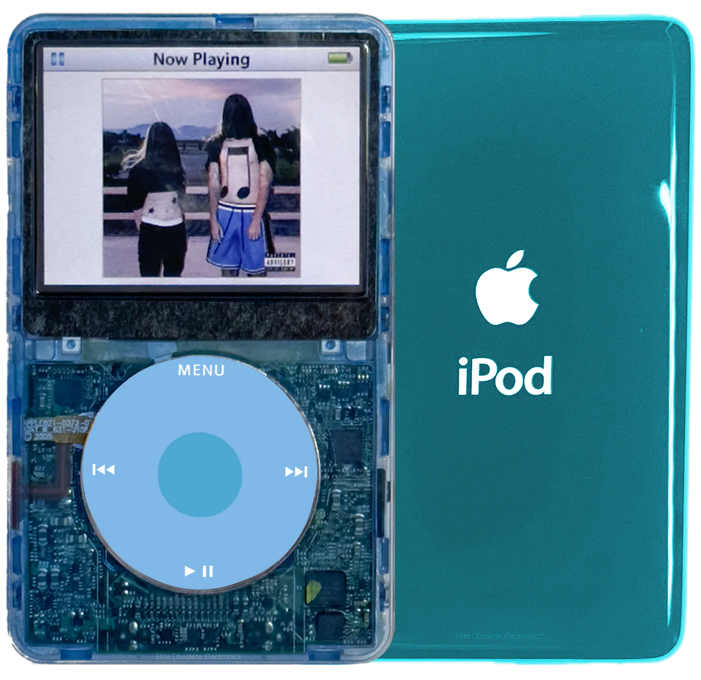 New Apple iPod Video Classic 5th & 5.5 Enhanced Atomic Ice / Light Blue / Light Blue (Ocean Blue)