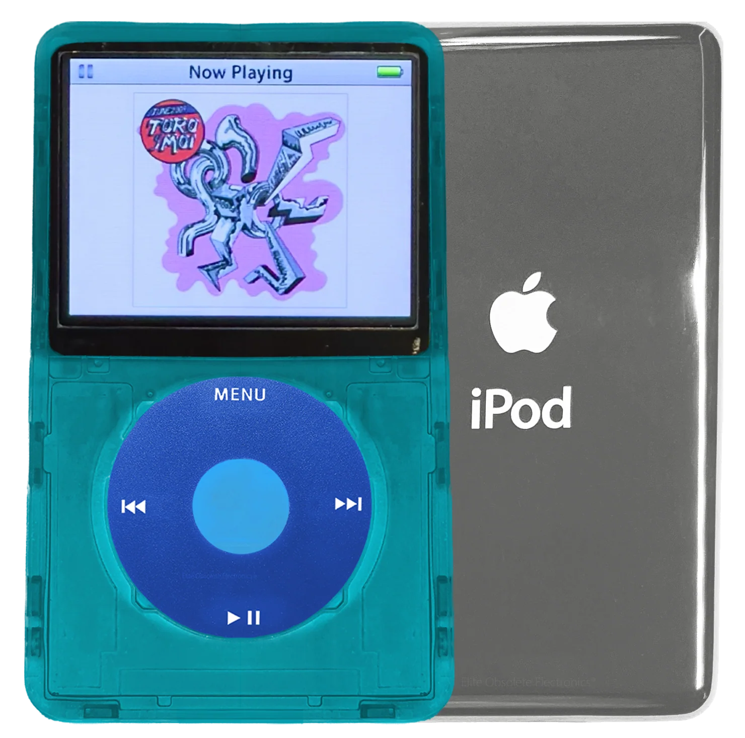 New Apple iPod Video Classic 5th 5.5 Enhanced Atomic Ocean Blue / Blue / Light Blue (Silver)