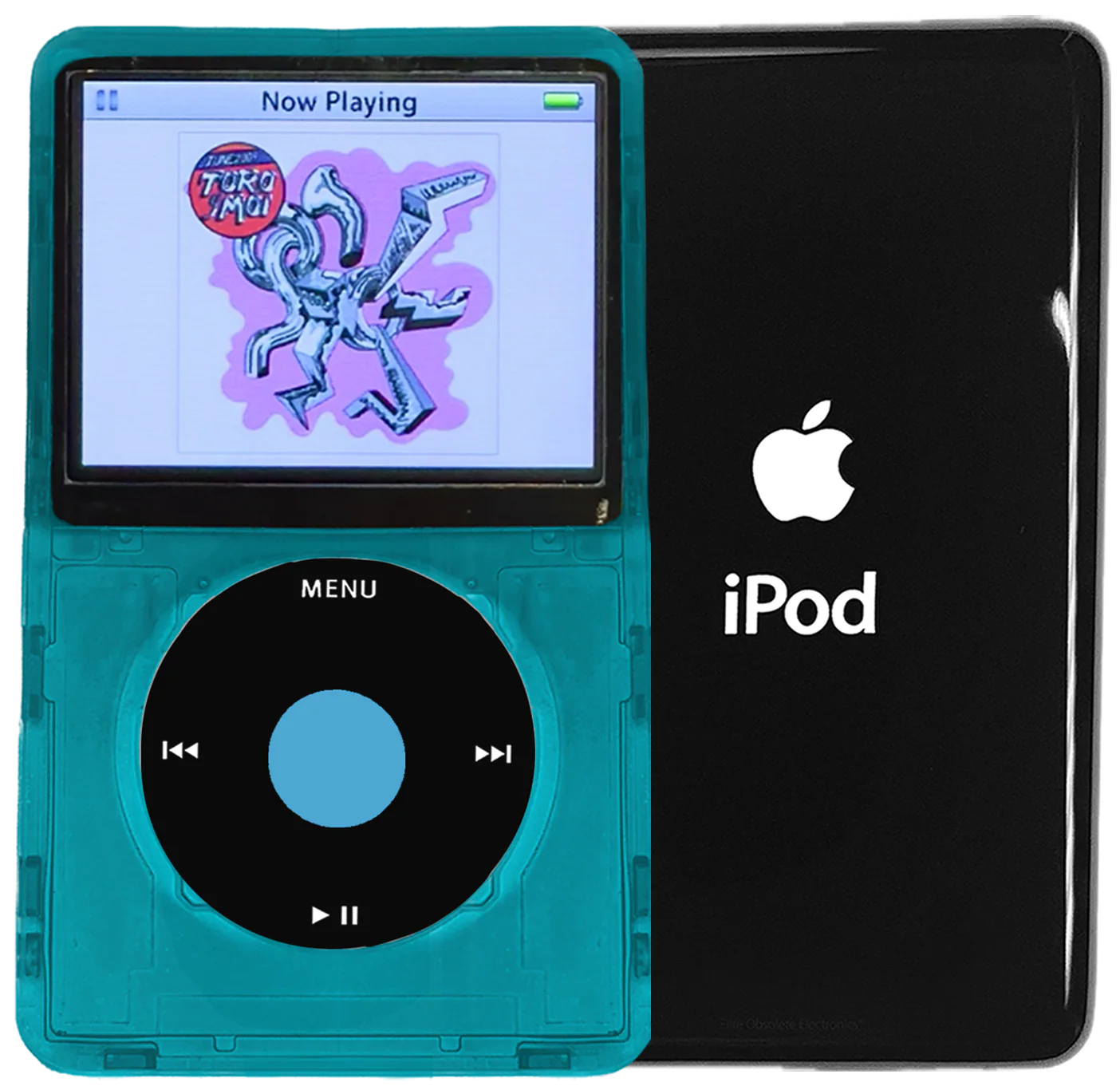 New Apple iPod Video Classic 5th 5.5 Enhanced Atomic Ocean Blue / Black / Light Blue (Black)