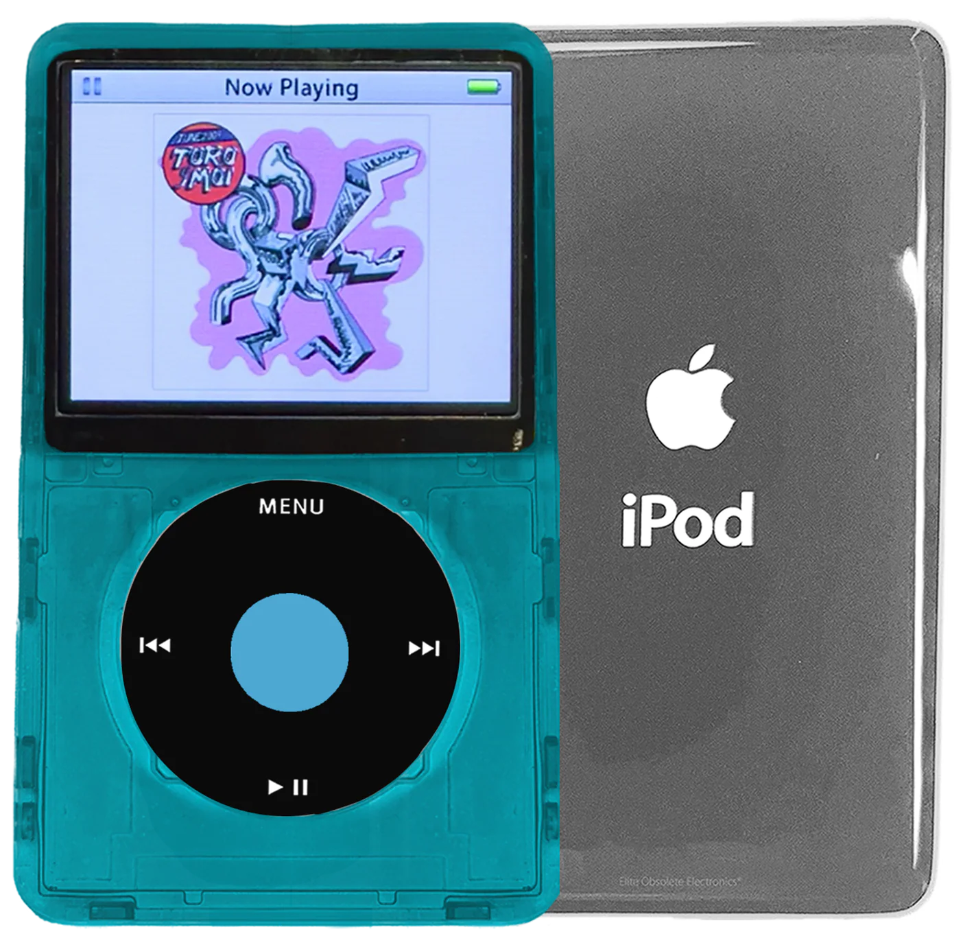 New Apple iPod Video Classic 5th 5.5 Enhanced Atomic Ocean Blue / Black / Light Blue (Silver)
