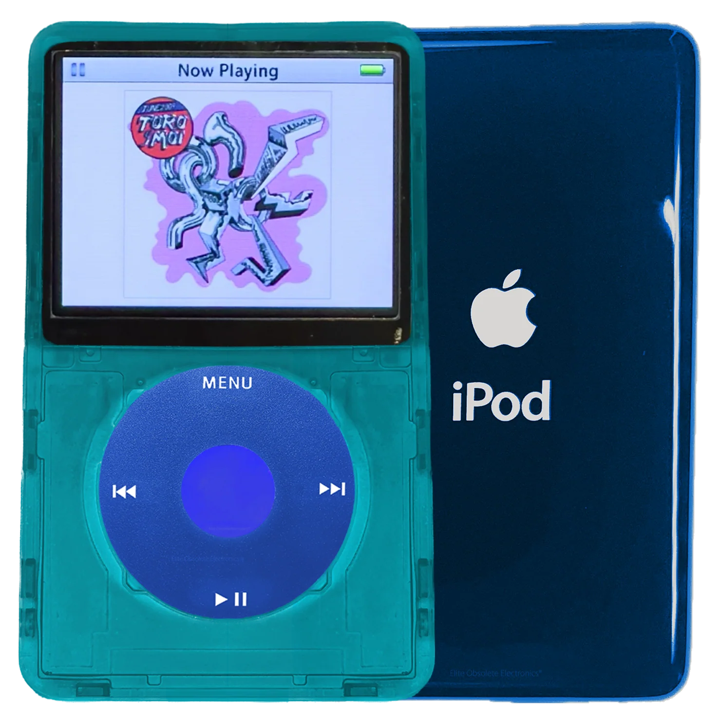 New Apple iPod Video Classic 5th 5.5 Enhanced Atomic Ocean Blue / Blue / Blue (Aqua)
