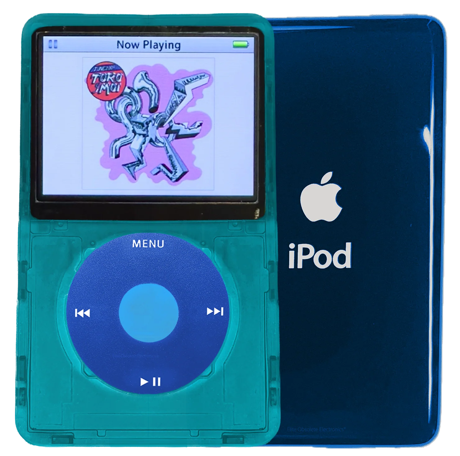 New Apple iPod Video Classic 5th 5.5 Enhanced Atomic Ocean Blue / Blue / Light Blue (Aqua)