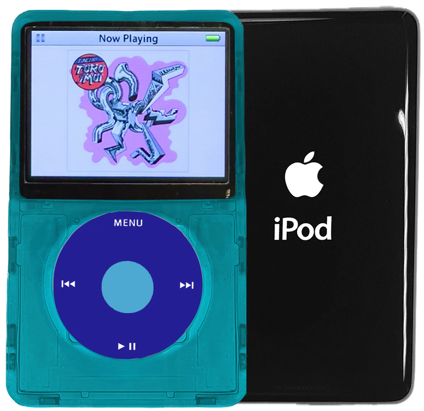 New Apple iPod Video Classic 5th 5.5 Enhanced Atomic Ocean Blue / Blue / Light Blue (Black)
