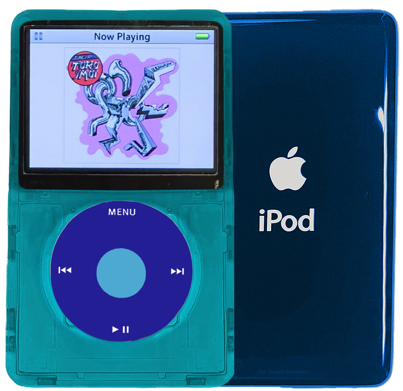 New Apple iPod Video Classic 5th 5.5 Enhanced Atomic Ocean Blue / Blue / Light Blue (Aqua)