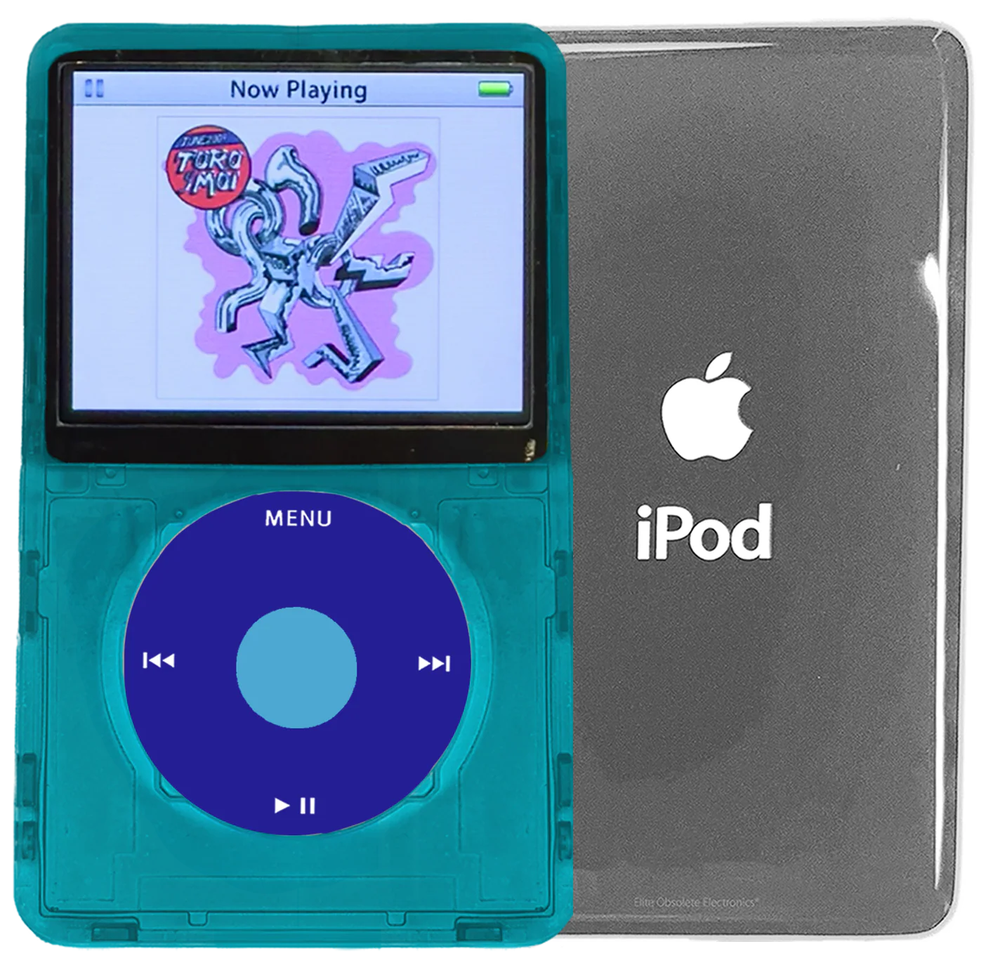 New Apple iPod Video Classic 5th 5.5 Enhanced Atomic Ocean Blue / Blue / Light Blue (Silver)