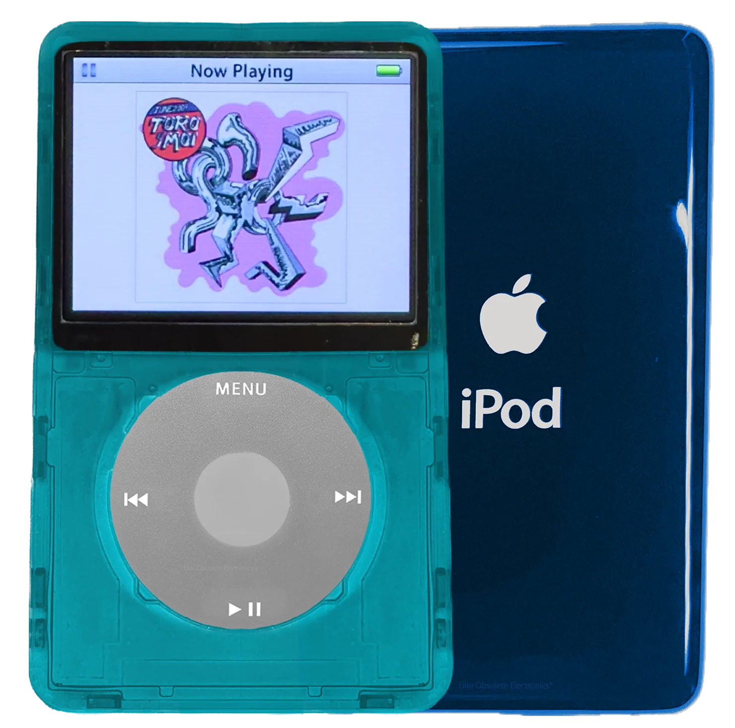 New Apple iPod Video Classic 5th 5.5 Enhanced Atomic Ocean Blue / Grey / Grey (Aqua)