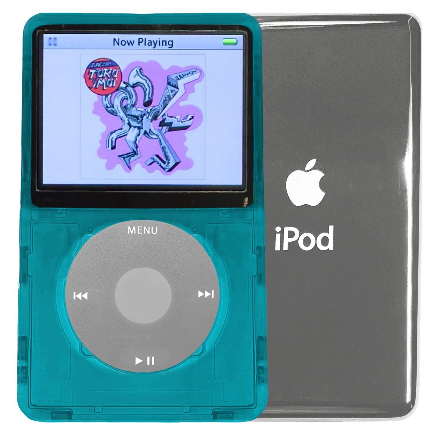 New Apple iPod Video Classic 5th 5.5 Enhanced Atomic Ocean Blue / Grey / Grey (Silver)