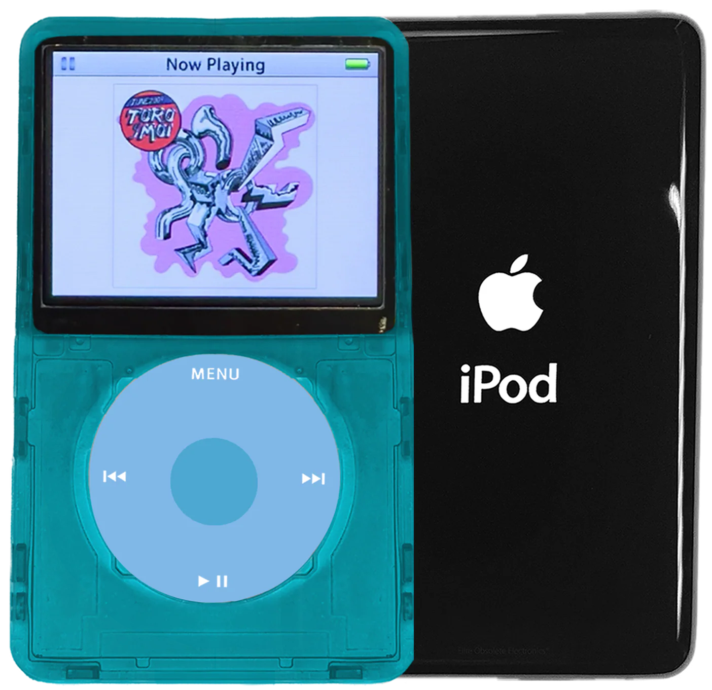 New Apple iPod Video Classic 5th 5.5 Enhanced Atomic Ocean Blue / Light Blue / Light Blue (Black)