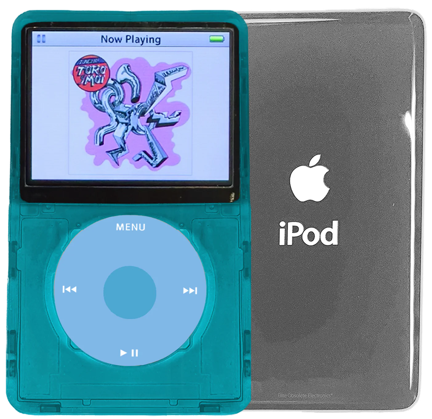 New Apple iPod Video Classic 5th 5.5 Enhanced Atomic Ocean Blue / Light Blue / Light Blue (Silver)