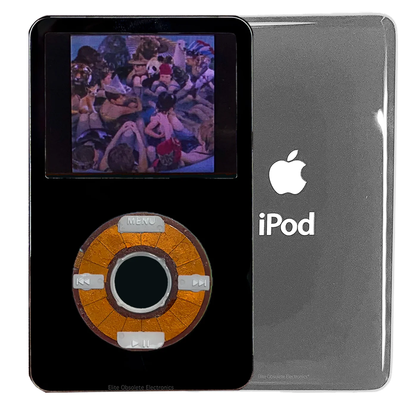 New Apple iPod Video Classic 5th 5.5 Enhanced Black / Transparent / Black (Silver)