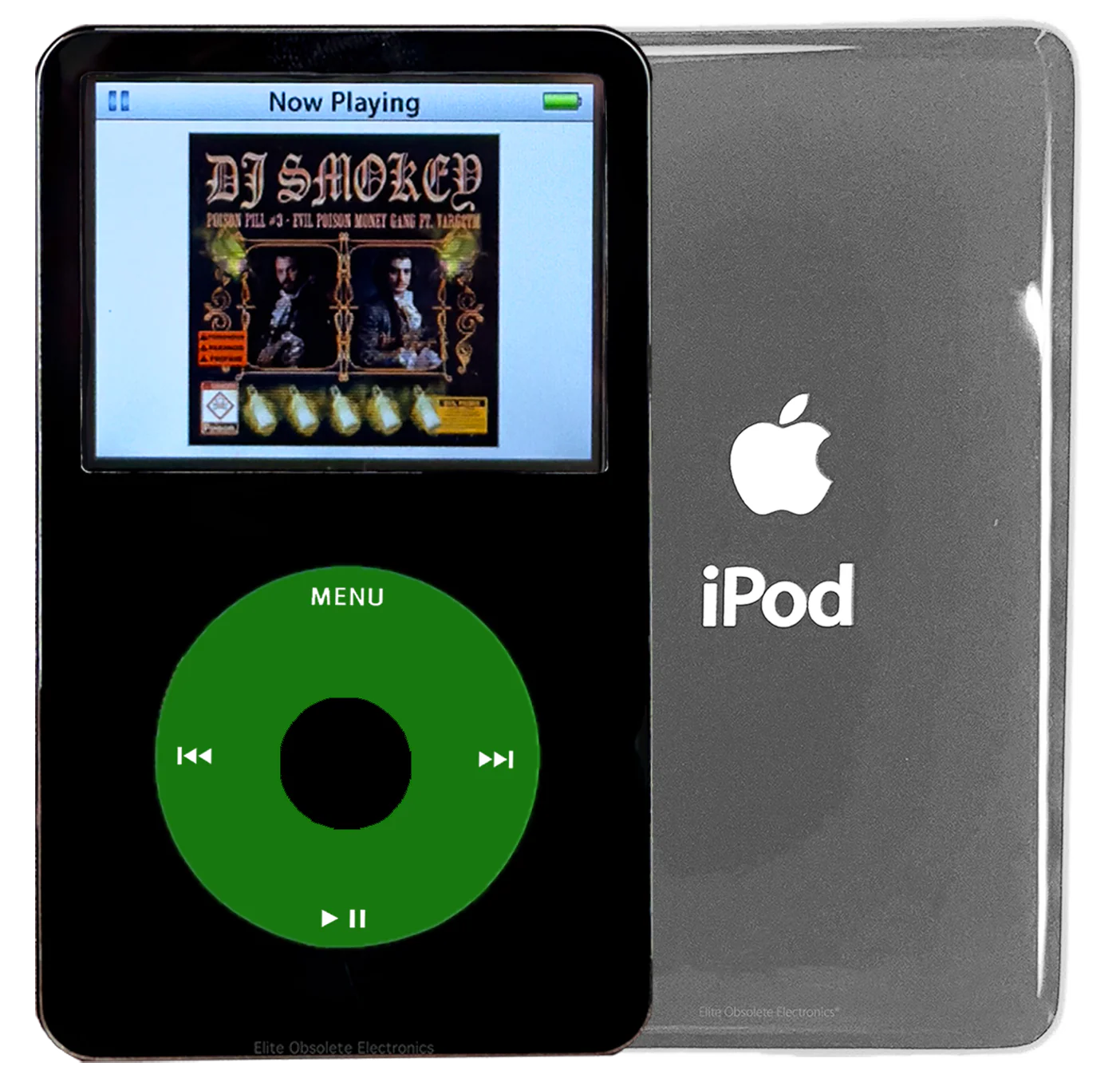 New Apple iPod Video Classic 5th & 5.5 Enhanced Black / Green / Black (Silver)