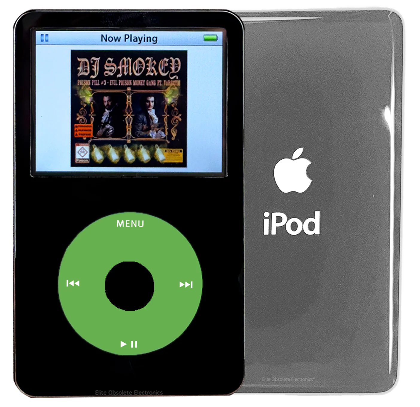 New Apple iPod Video Classic 5th & 5.5 Enhanced Black / Light Green / Black (Silver)