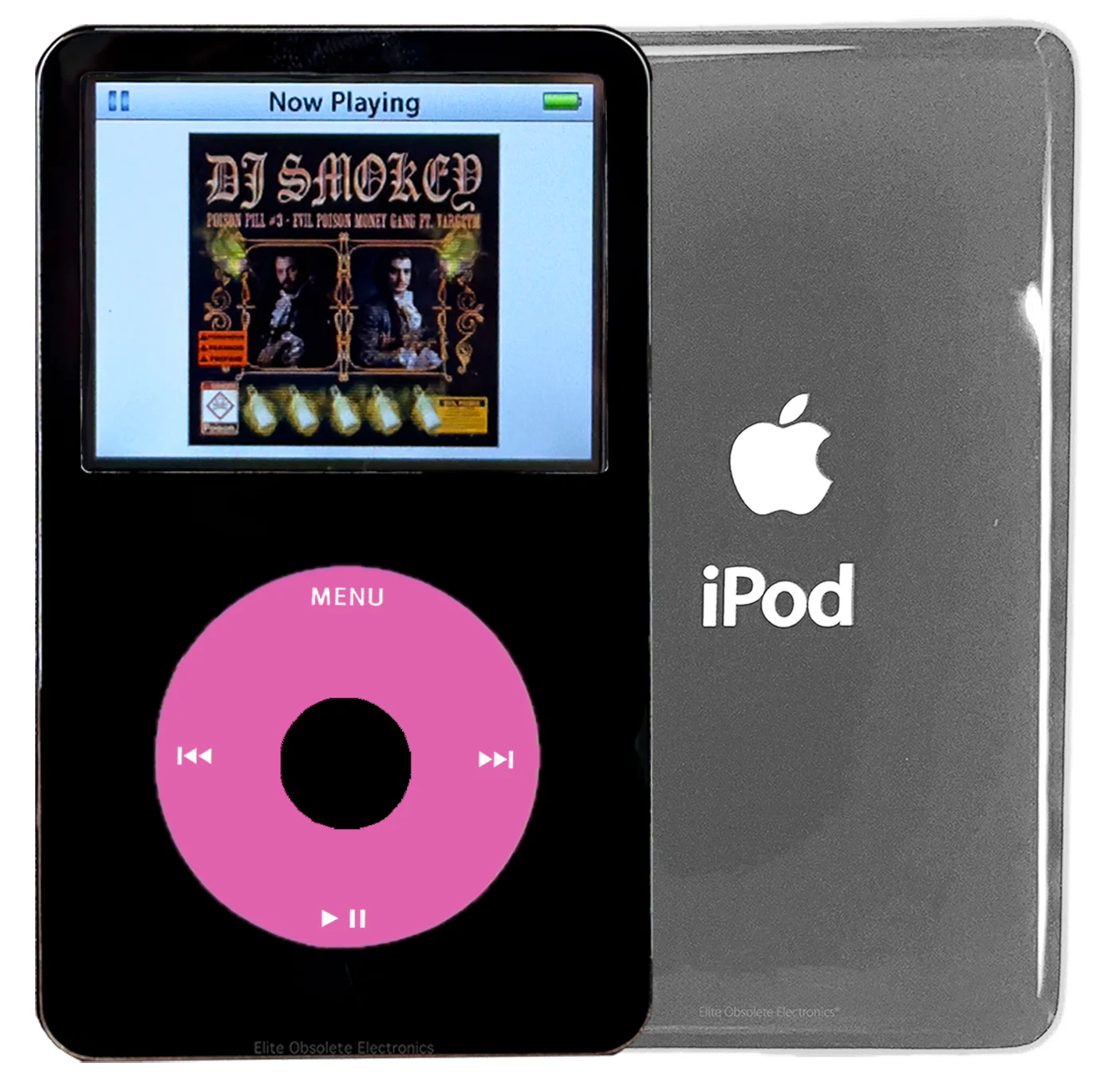 New Apple iPod Video Classic 5th & 5.5 Enhanced Black / Light Pink / Black (Silver)