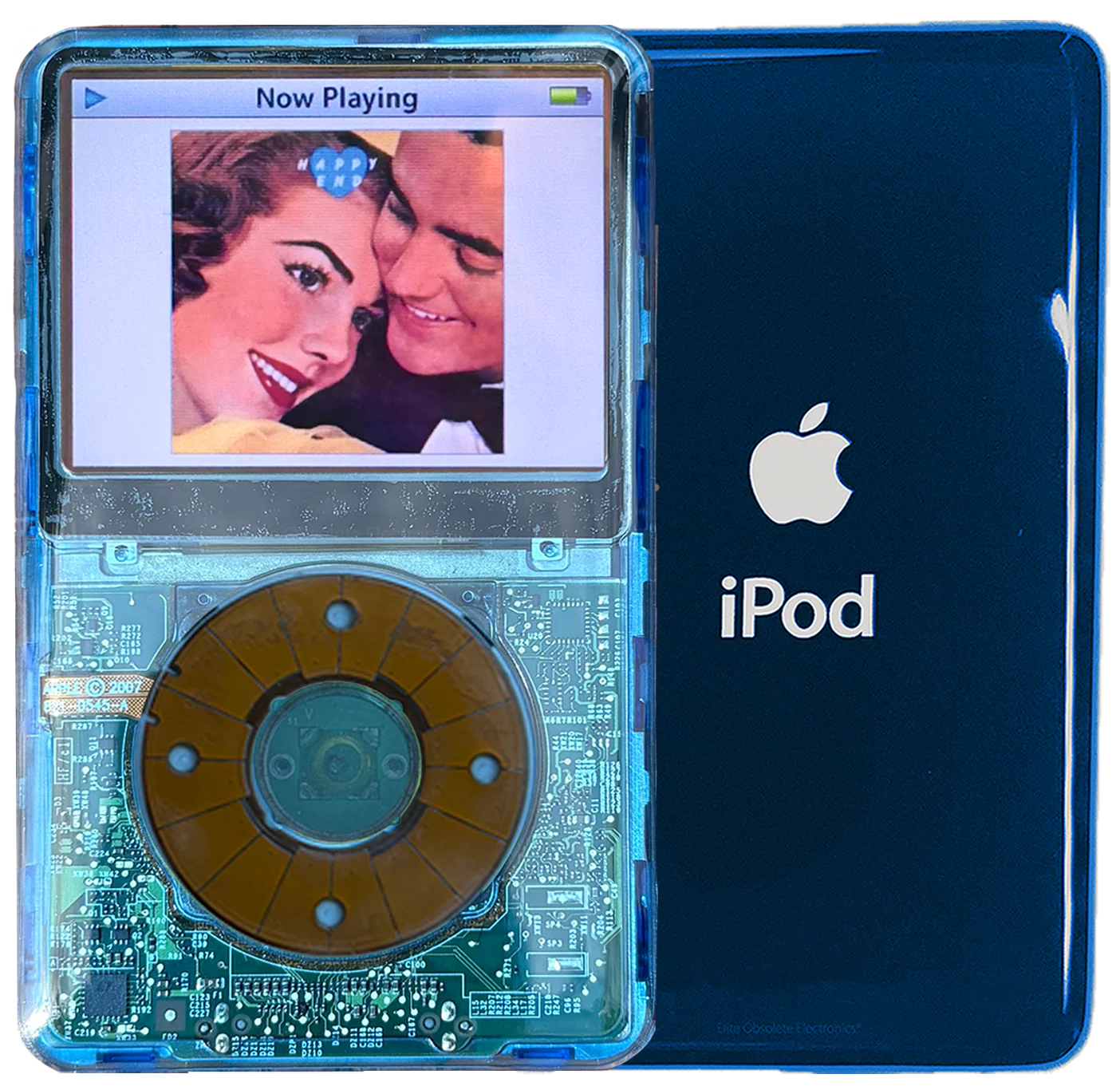 New Apple iPod Video Classic 5th & 5.5 Enhanced Blue Crystal Plastic / Blue Crystal Plastic / Blue Crystal Plastic (Aqua)