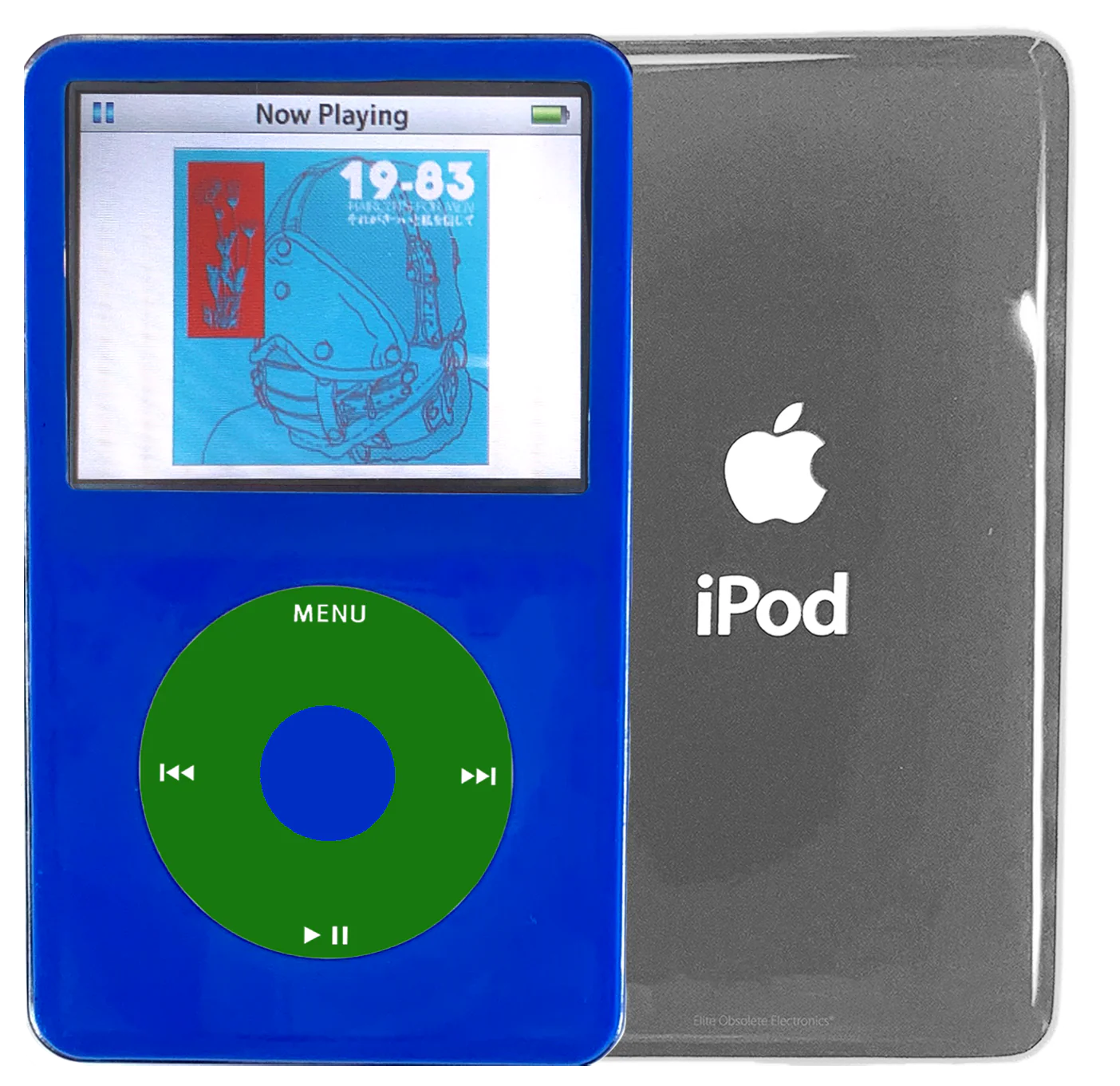New Apple iPod Video Classic 5th & 5.5 Enhanced Blue / Green / Blue (Silver)