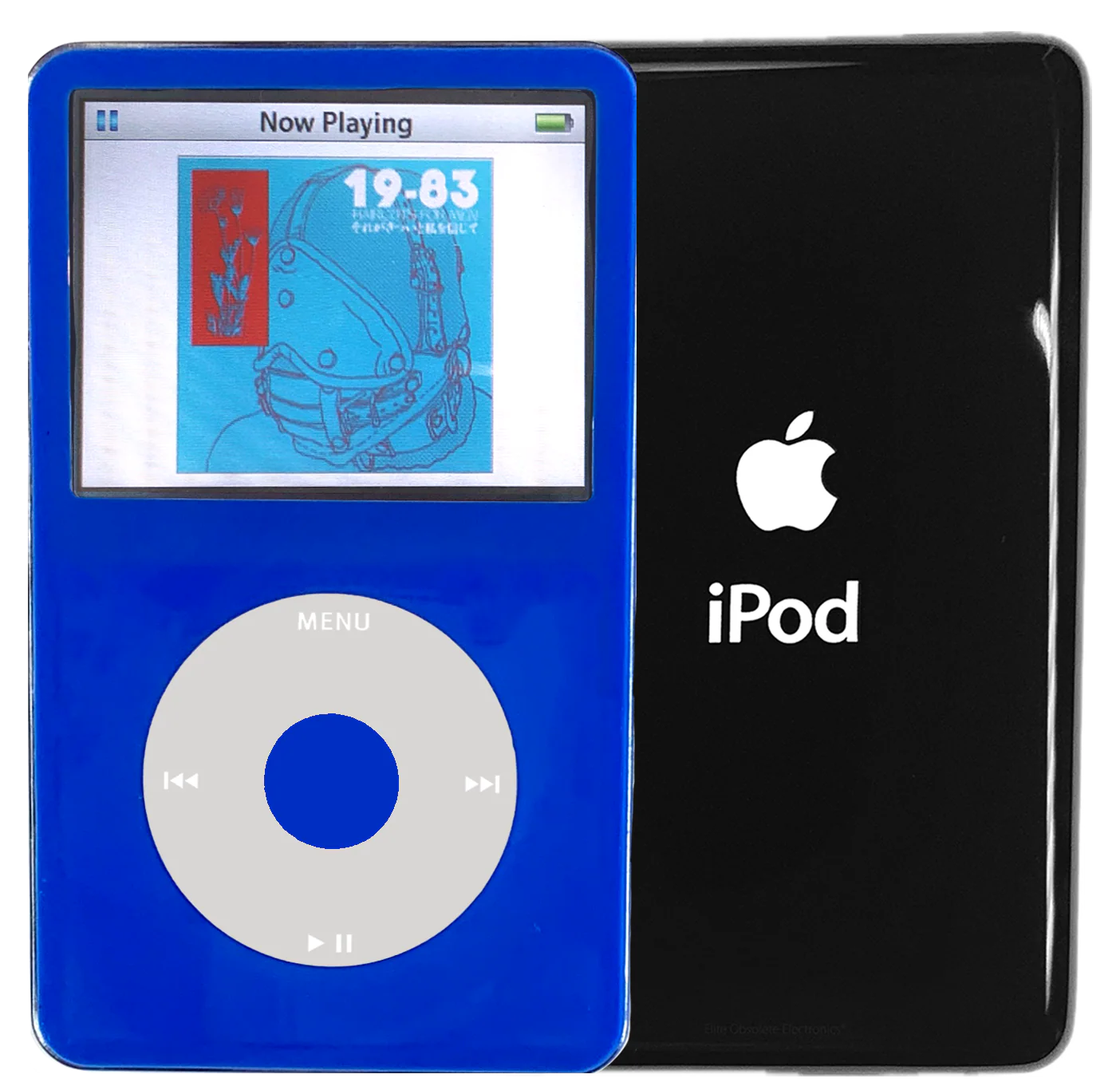 New Apple iPod Video Classic 5th & 5.5 Enhanced Blue / Grey / Blue (Black)