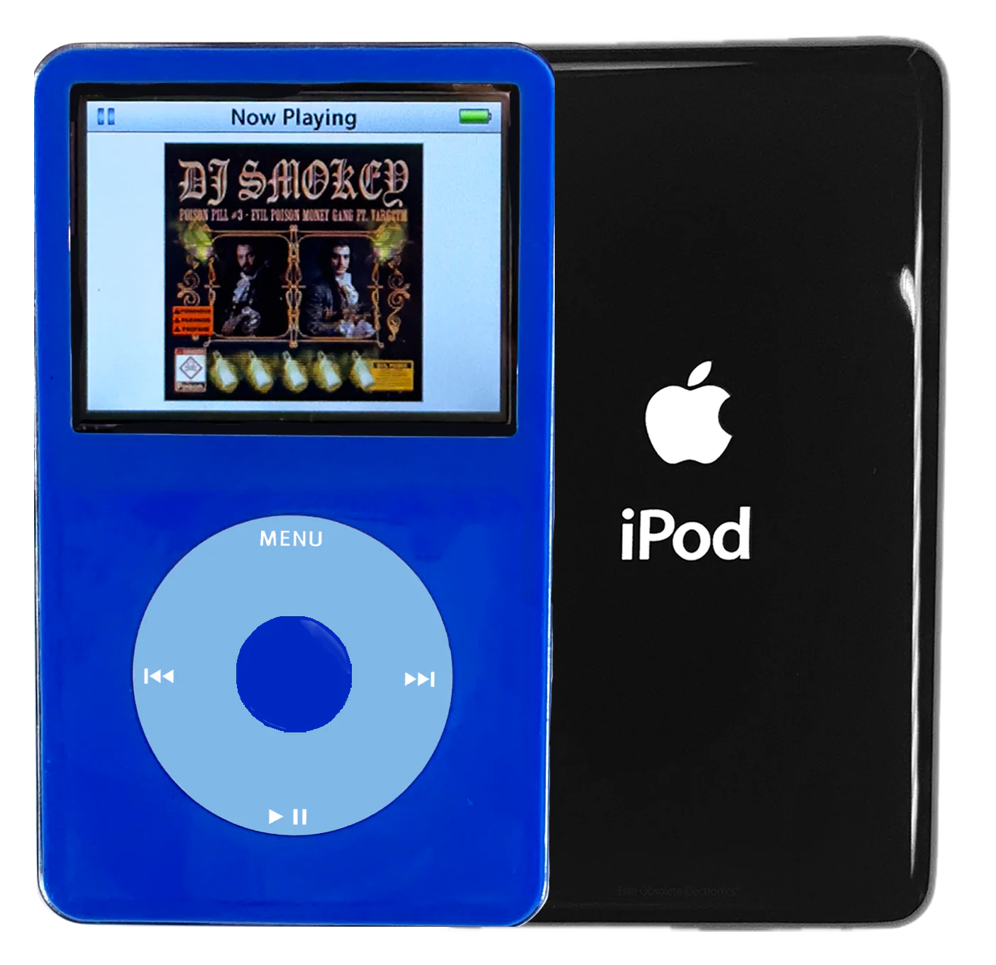 New Apple iPod Video Classic 5th & 5.5 Enhanced Blue / Light Blue / Blue (Black)