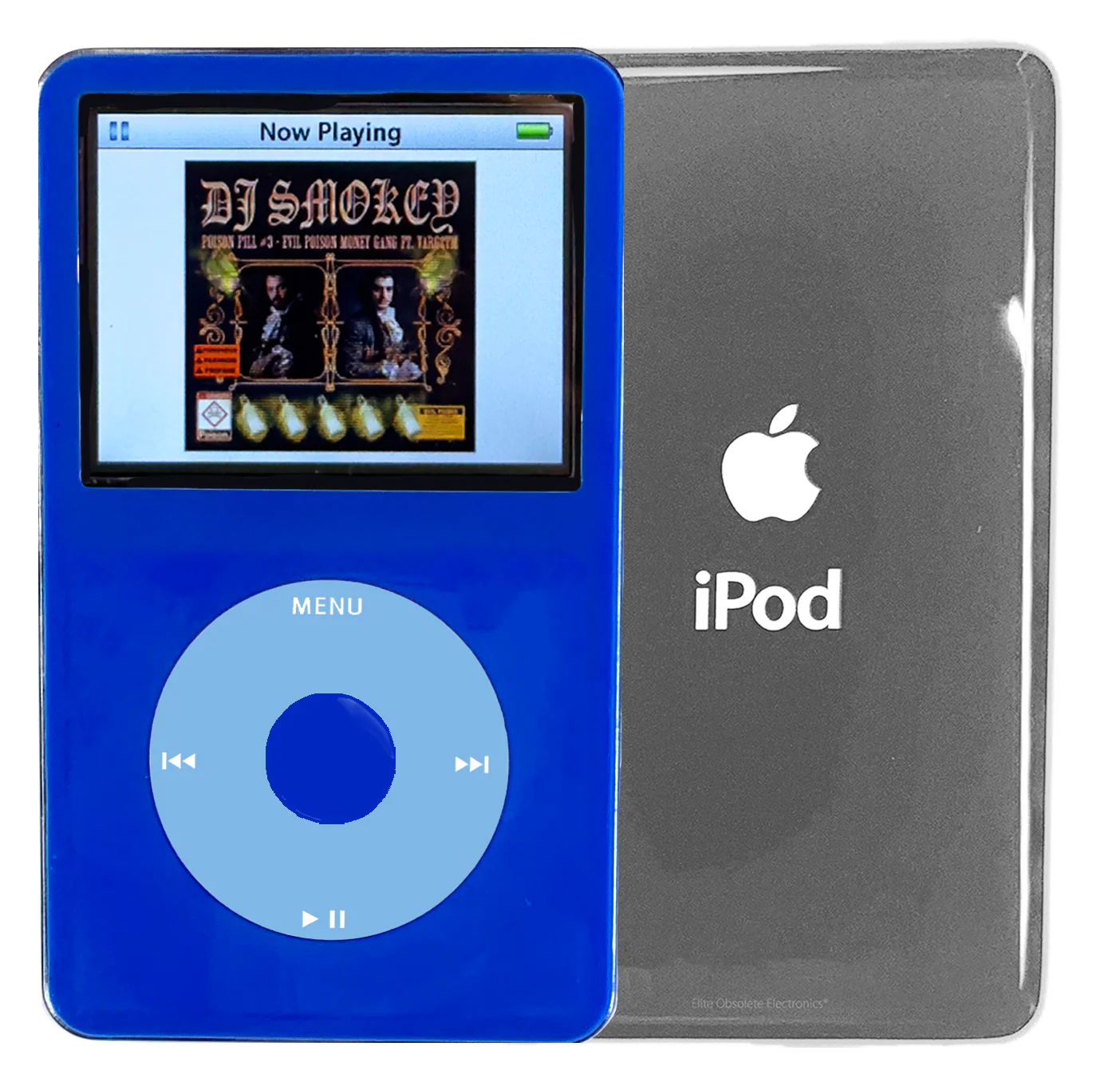 New Apple iPod Video Classic 5th & 5.5 Enhanced Blue / Light Blue / Blue (Silver)