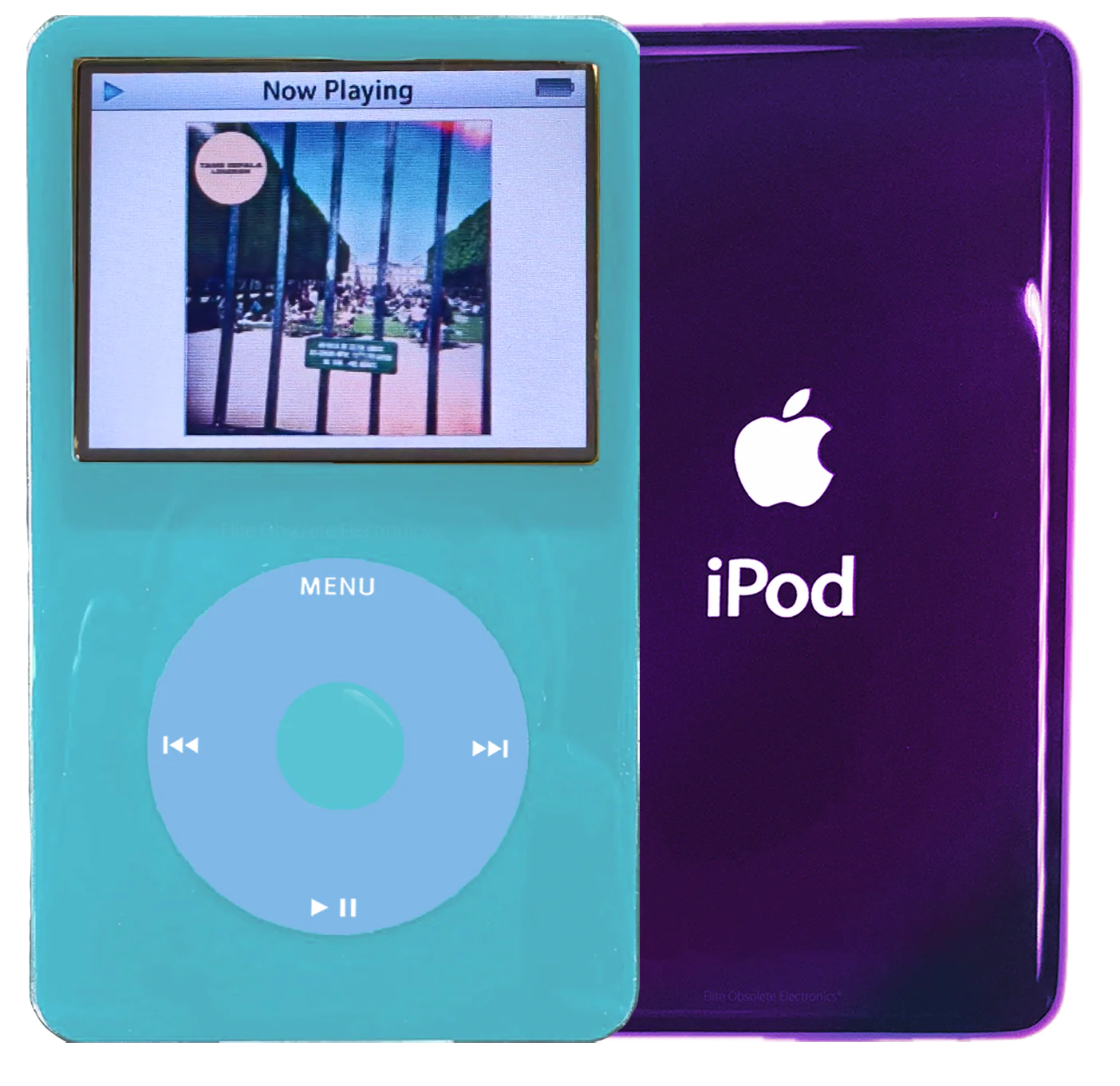 New Apple iPod Video Classic 5th & 5.5 Enhanced Light Blue / Light Blue / Light Blue (Ultraviolet)