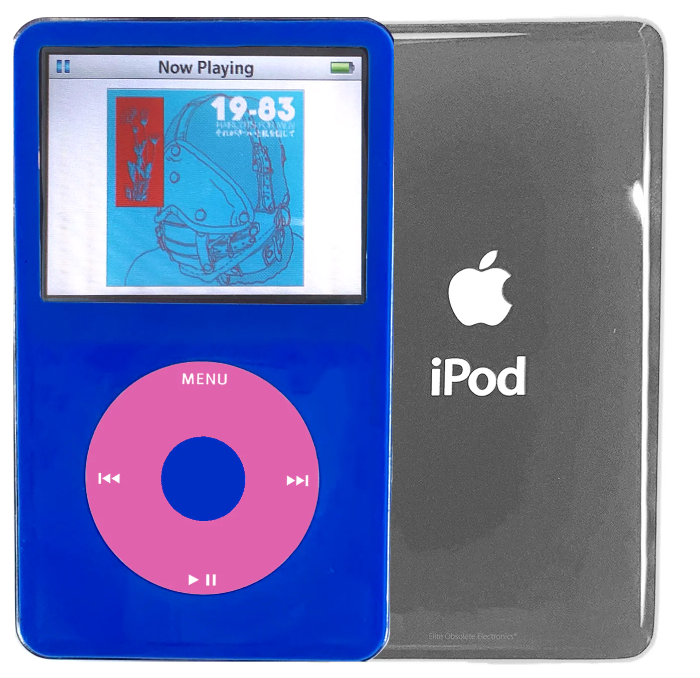 New Apple iPod Video Classic 5th & 5.5 Enhanced Blue / Light Pink / Blue (Silver)
