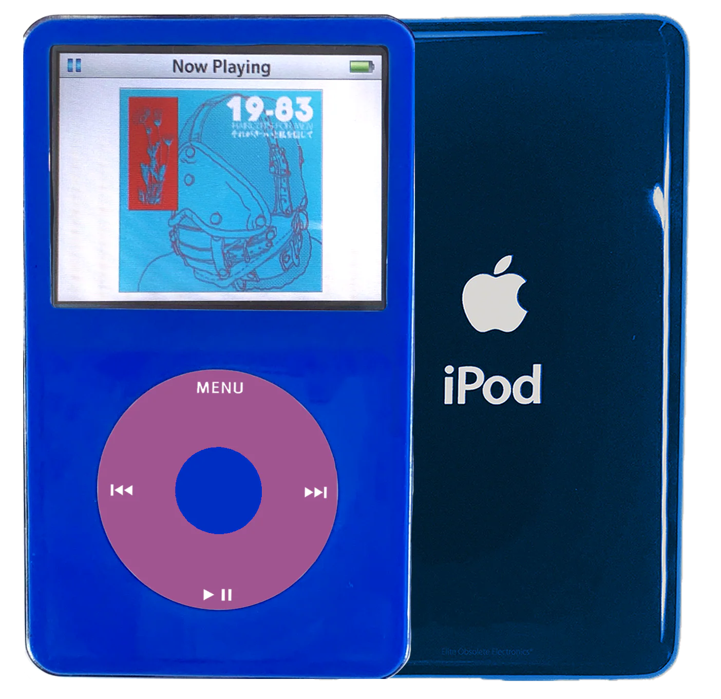 New Apple iPod Video Classic 5th & 5.5 Enhanced Blue / Pink / Blue (Aqua)