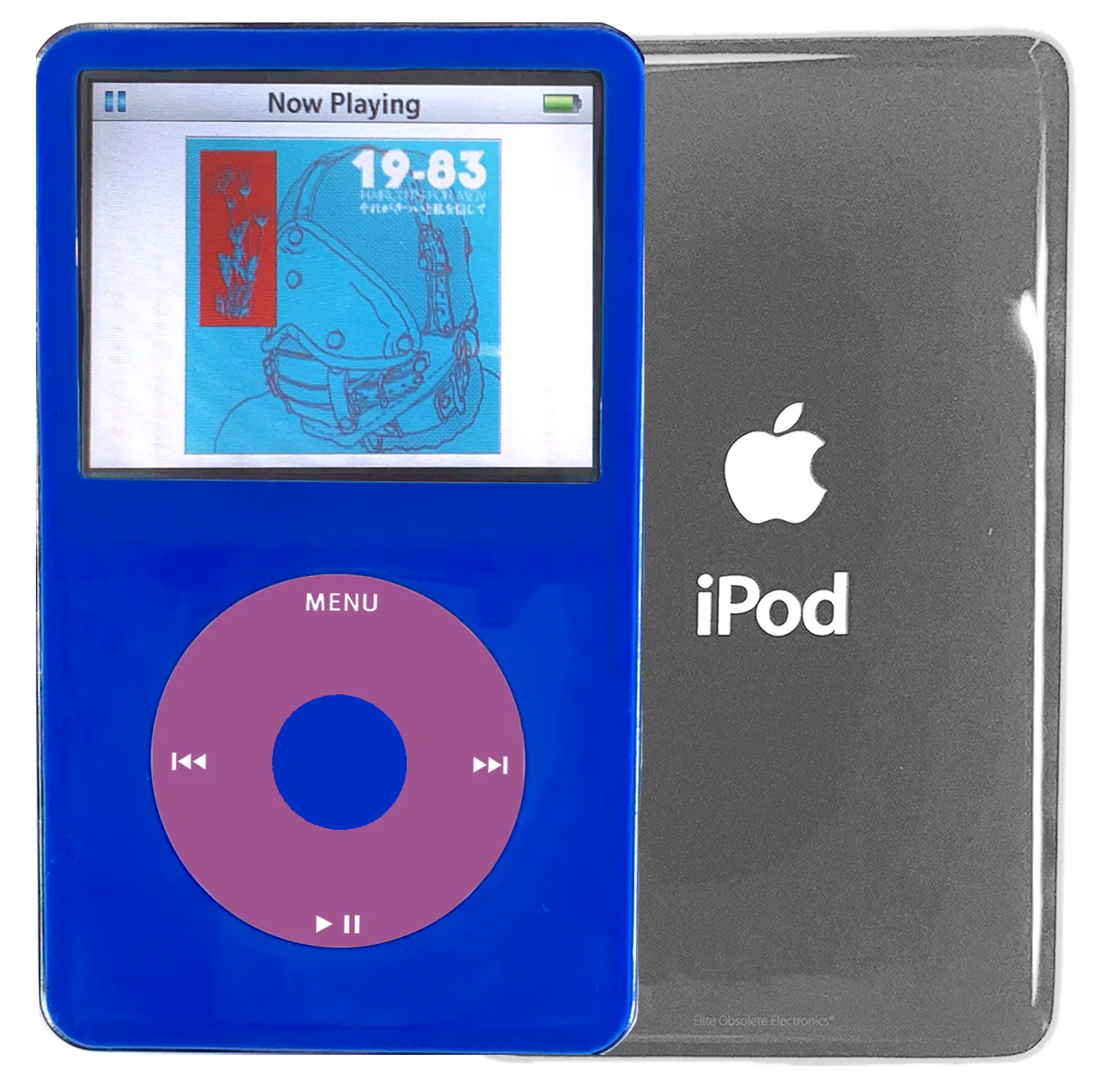 New Apple iPod Video Classic 5th & 5.5 Enhanced Blue / Pink / Blue (Silver)