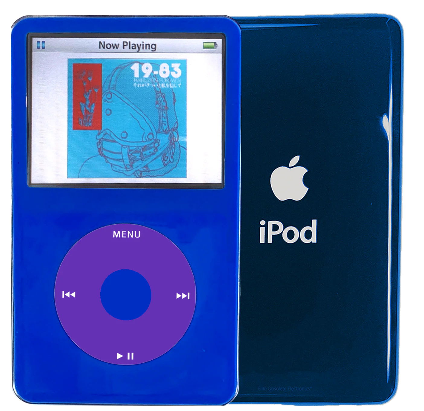 New Apple iPod Video Classic 5th & 5.5 Enhanced Blue / Purple / Blue (Aqua)
