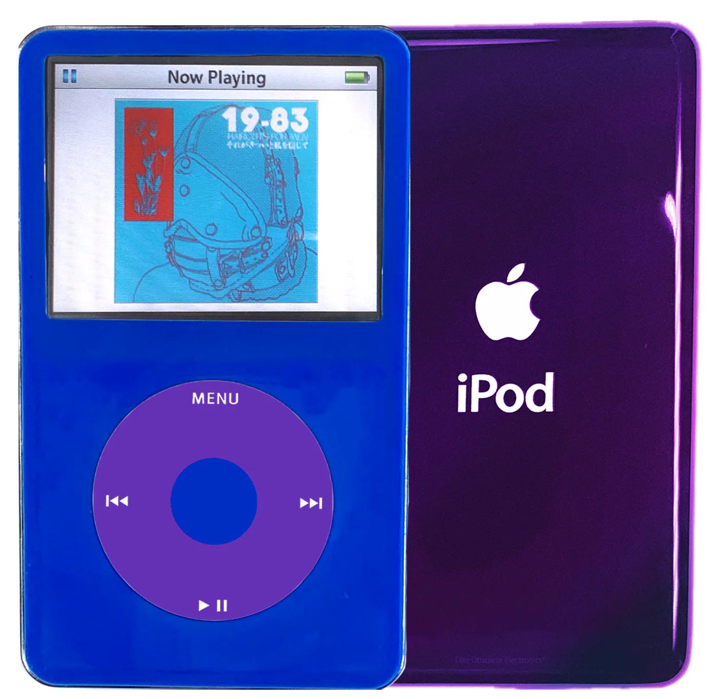 New Apple iPod Video Classic 5th & 5.5 Enhanced Blue / Purple / Blue (Ultraviolet)