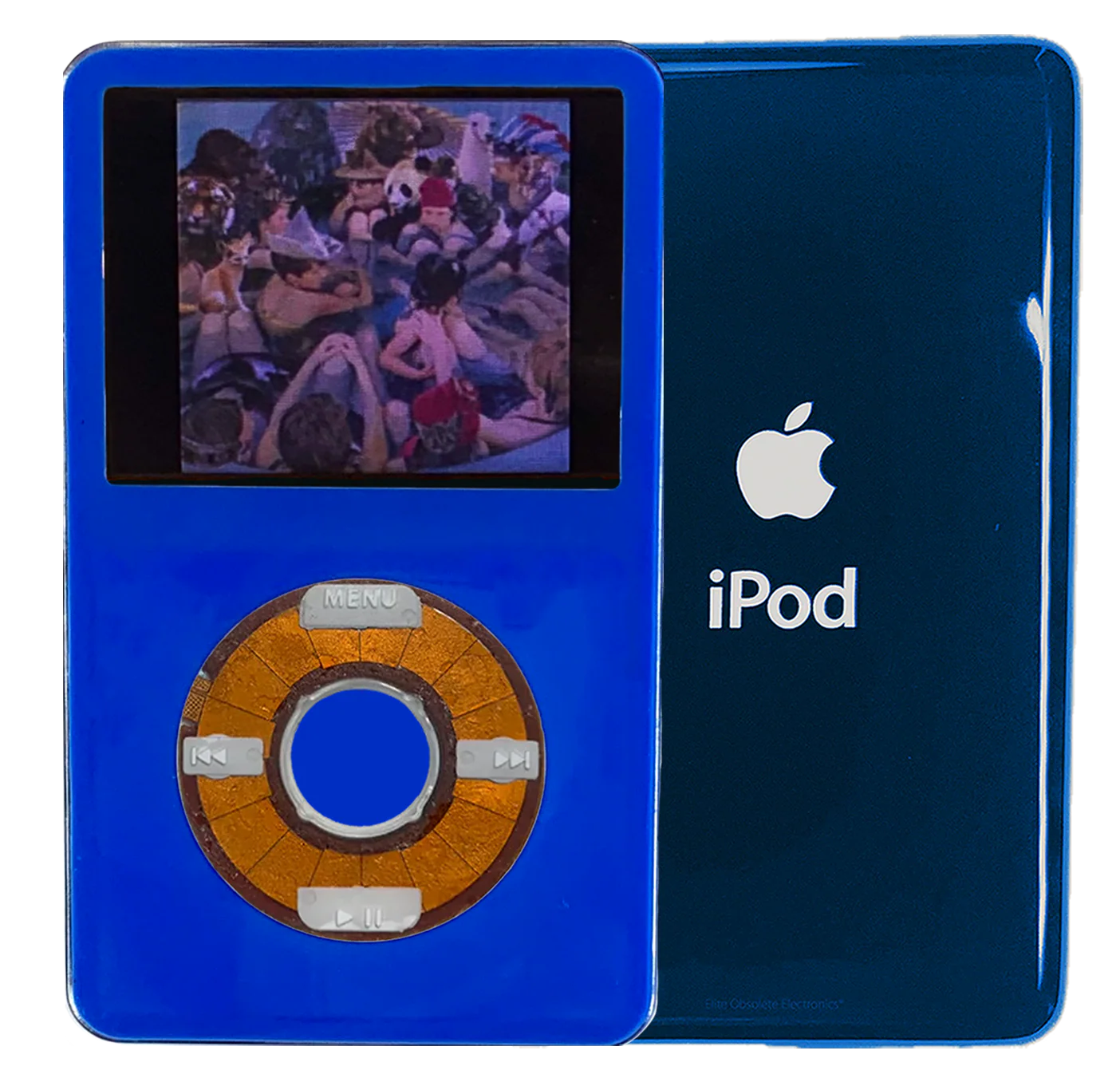 New Apple iPod Video Classic 5th 5.5 Enhanced Blue / Transparent / Blue (Aqua)