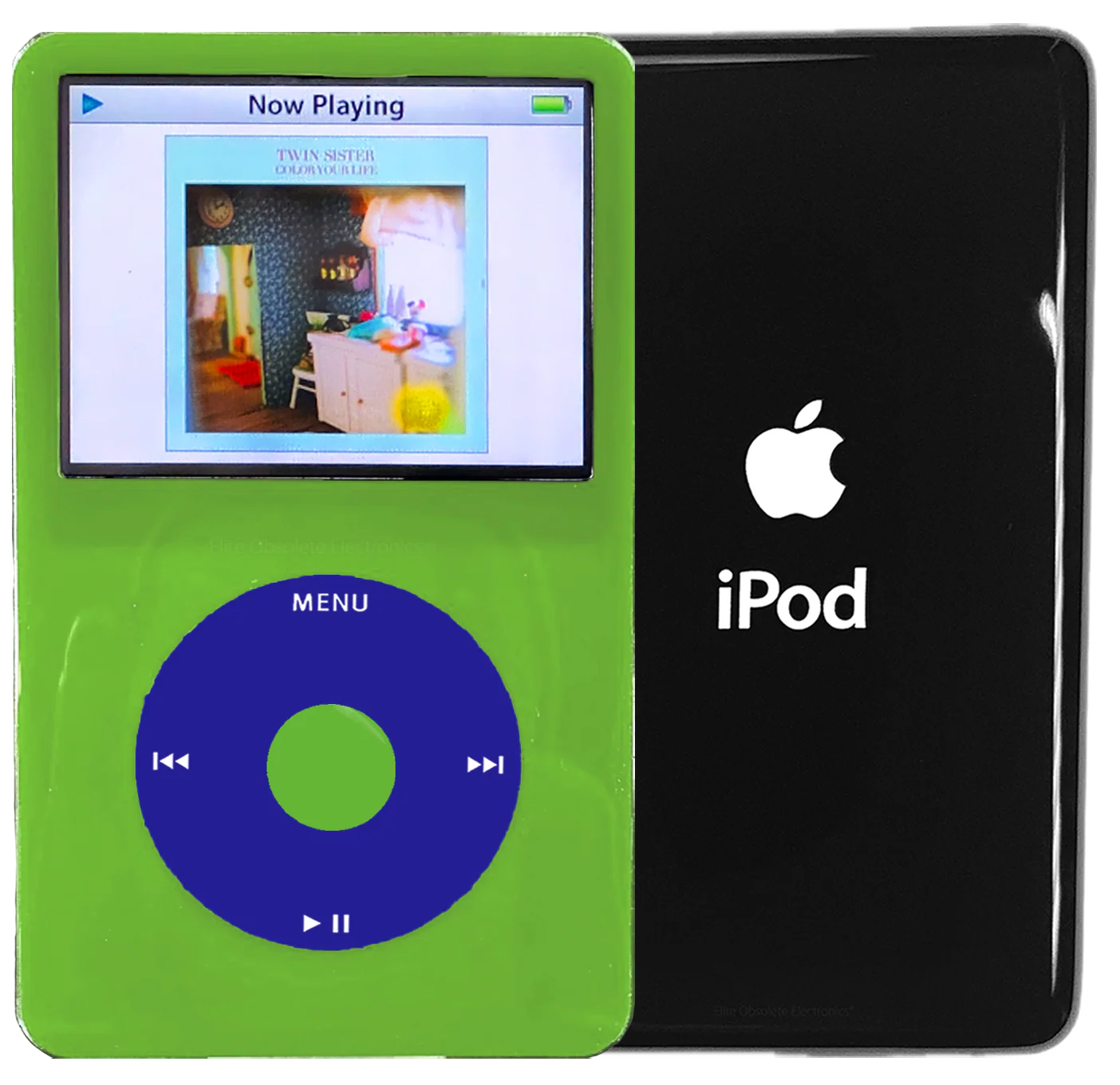 New Apple iPod Video Classic 5th & 5.5 Enhanced Green / Blue / Green (Black)