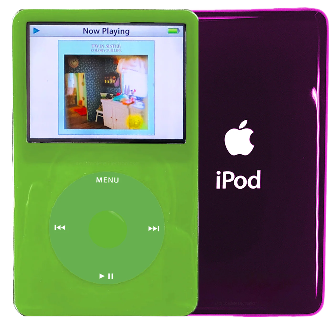 New Apple iPod Video Classic 5th & 5.5 Enhanced Green / Light Green / Green (Wine)