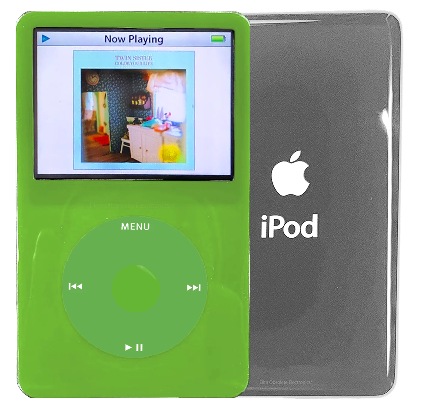 New Apple iPod Video Classic 5th & 5.5 Enhanced Green / Light Green / Green (Silver)