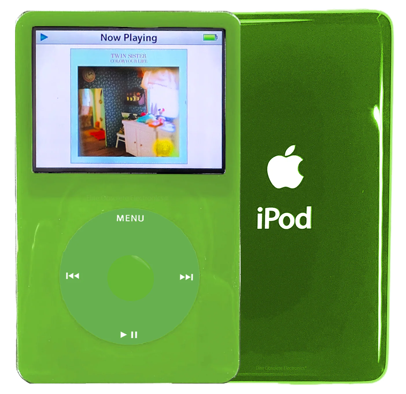New Apple iPod Video Classic 5th & 5.5 Enhanced Green / Light Green / Green (Toxic Green)
