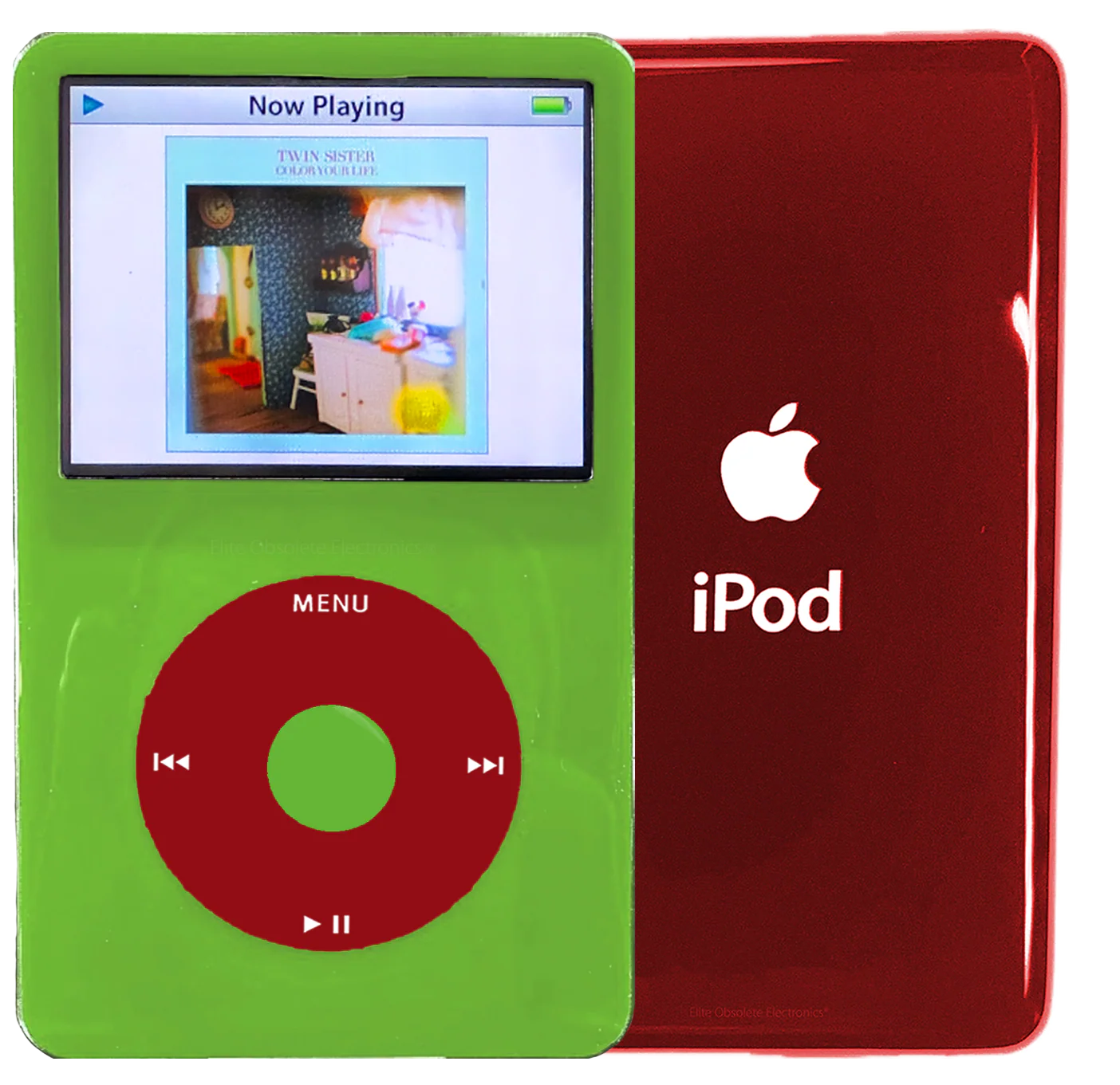 New Apple iPod Video Classic 5th & 5.5 Enhanced Green / Red / Green (Sangria Red)