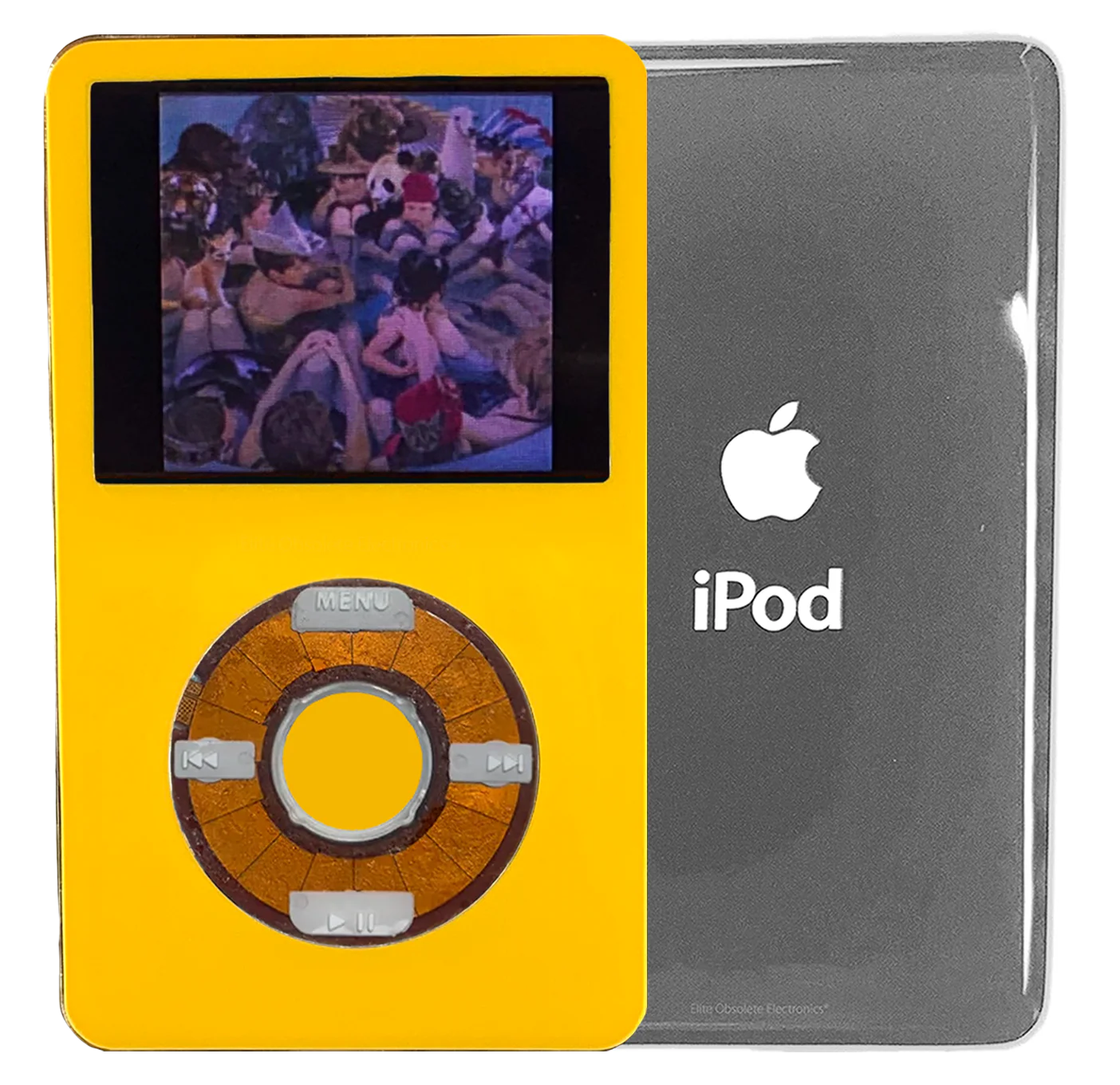 New Apple iPod Video Classic 5th 5.5 Enhanced Yellow / Transparent / Yellow (Silver)