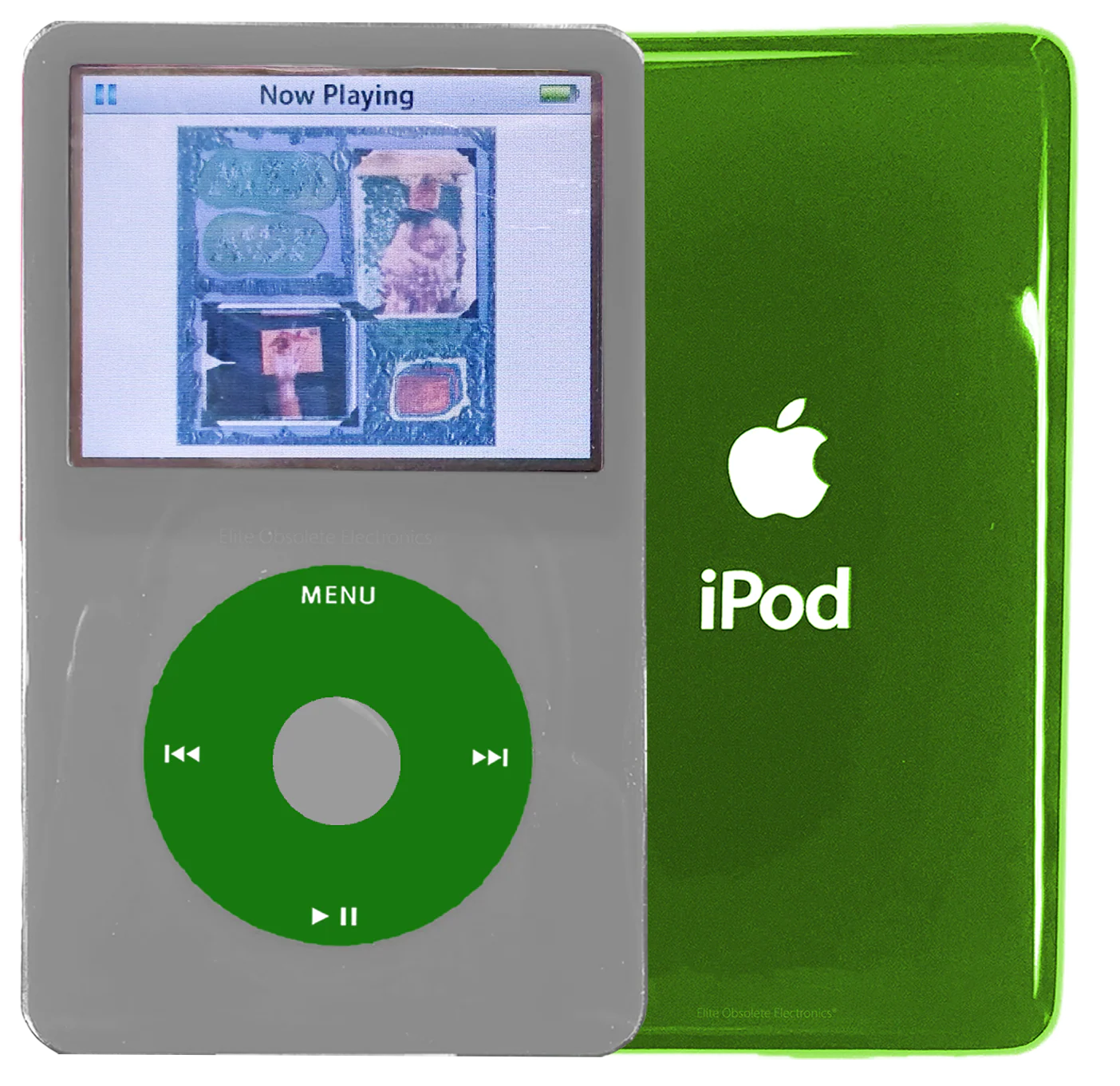 New Apple iPod Video Classic 5th & 5.5 Enhanced Grey / Green / Grey (Toxic Green)