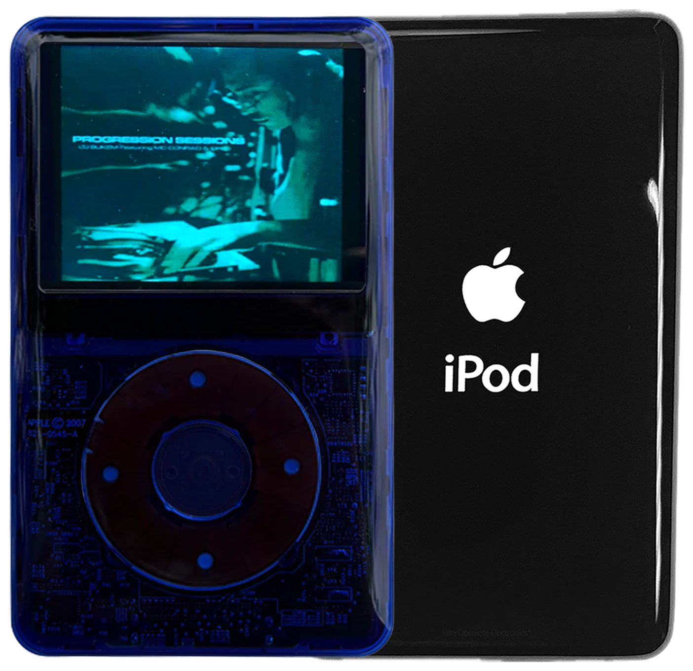 New Apple iPod Video Classic 5th & 5.5 Enhanced Indigo Crystal Plastic / Indigo Crystal Plastic / Indigo Crystal Plastic (Black)