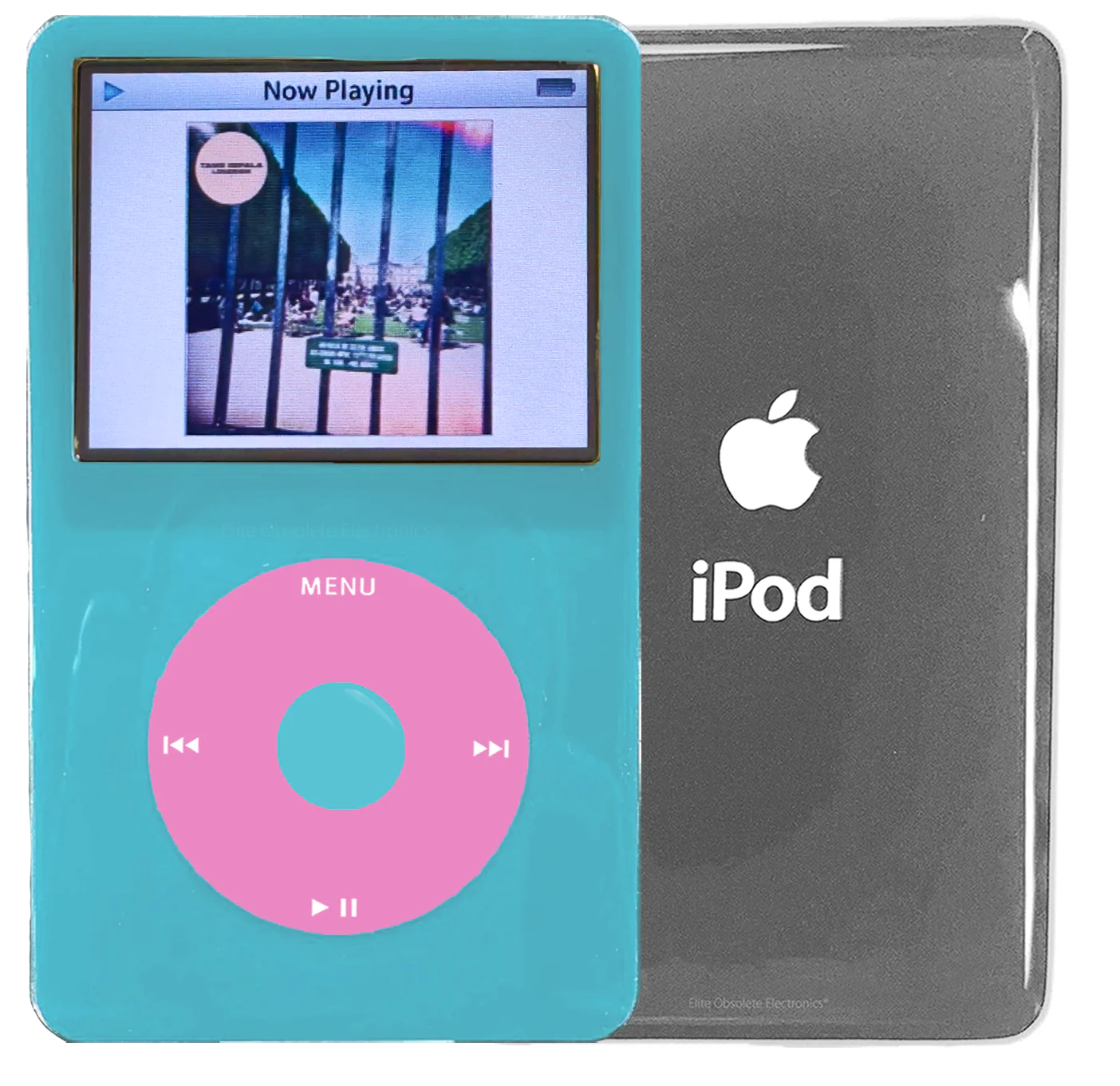 New Apple iPod Video Classic 5th & 5.5 Enhanced Light Blue / Light Pink / Light Blue (Silver)