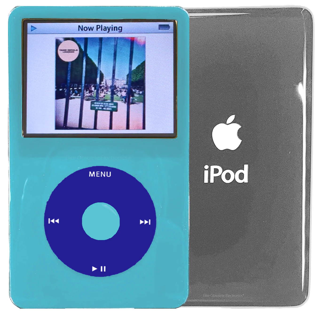 New Apple iPod Video Classic 5th & 5.5 Enhanced Light Blue / Blue / Light Blue (Silver)