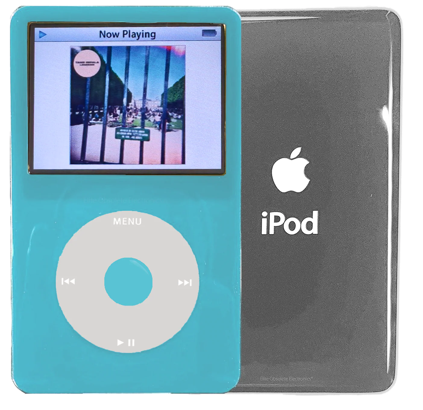 New Apple iPod Video Classic 5th & 5.5 Enhanced Light Blue / Grey / Light Blue (Silver)