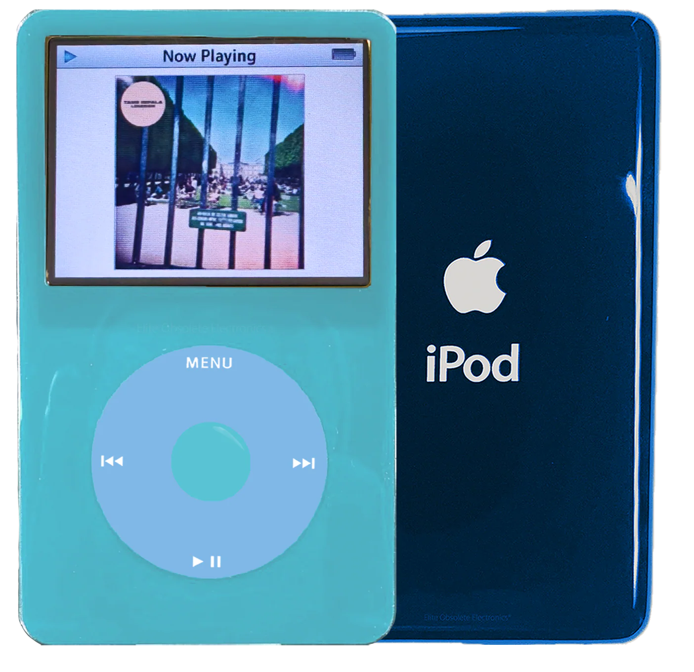 New Apple iPod Video Classic 5th & 5.5 Enhanced Light Blue / Light Blue / Light Blue (Aqua)