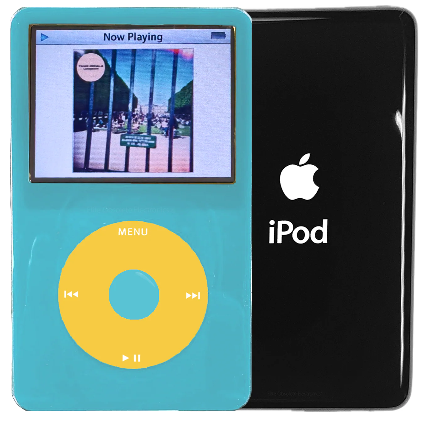 New Apple iPod Video Classic 5th & 5.5 Enhanced Light Blue / Yellow / Light Blue (Black)