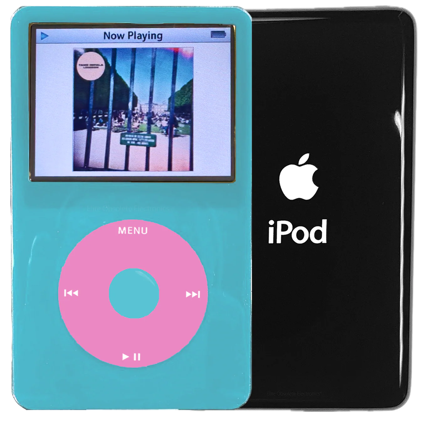 New Apple iPod Video Classic 5th & 5.5 Enhanced Light Blue / Light Pink / Light Blue (Black)