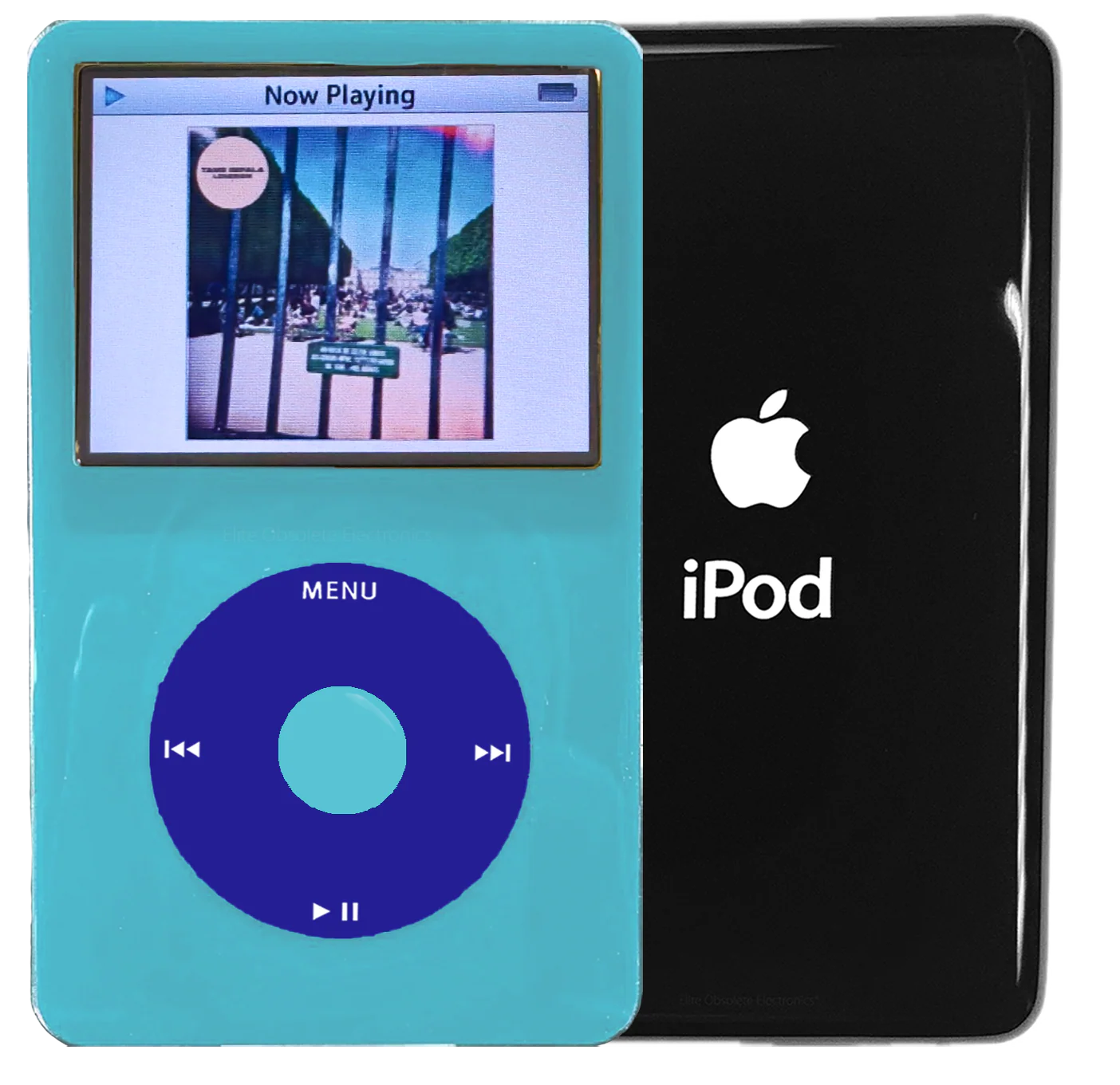 New Apple iPod Video Classic 5th & 5.5 Enhanced Light Blue / Blue / Light Blue (Black)