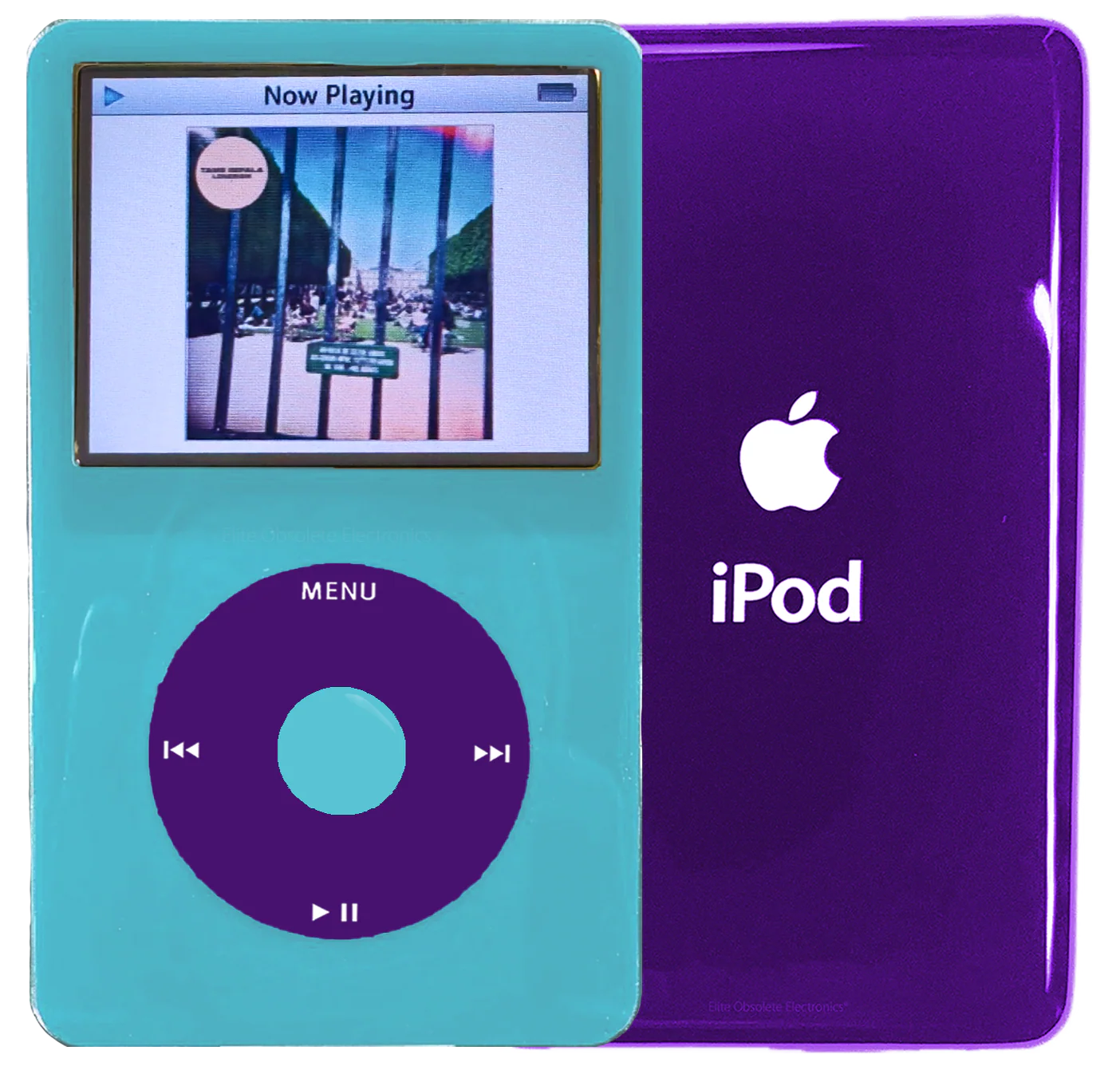 New Apple iPod Video Classic 5th & 5.5 Enhanced Light Blue / Purple / Light Blue (Midnight Purple)